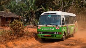 A stray bus on the way from Kabilon to Yaoundé.  Photo: Khalil Baalbaki, Prague Zoo