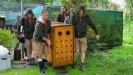 Přesun lachtana Osla z karantény do zázemí expozice. Foto: Petr Hamerník, Zoo Praha