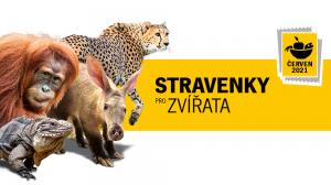 Vizuál kampaně Stravenky pro zvířata v Zoo Praha