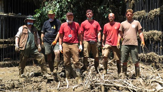 Our team, which is helping in Tbilisi: From the left Vít Lukáš, Jan Javůrek, Petr Velenský, Jiří Svoboda, Jan Janošek and Roman Vrzal. Photo: Tomáš Anděl