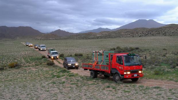 One third of the joureny from Bulgan Sum to Tachin Tal was out of tarmac roads. Photo Zoo Prague