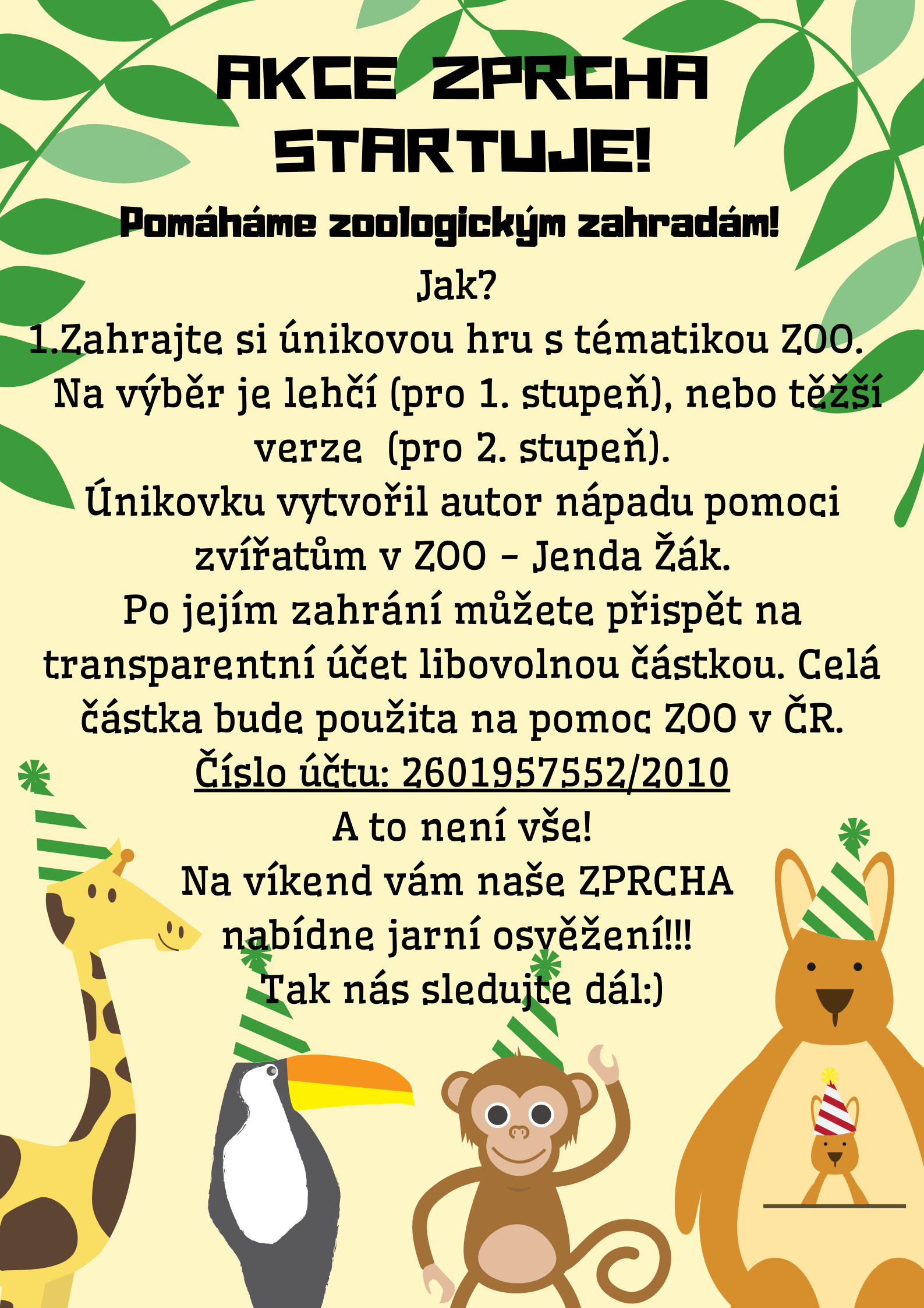 Úniková hra pro Zoo Praha, autor: Jenda Žák