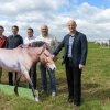 Projekt chovu koní Převalského na Dívčích hradech v Praze dnes představili Jaroslav Šimek (zoologický náměstek, Zoo Praha), Petr Štěpánek (starosta Prahy 4), Petr Dolínek (náměstek primátorky hl. m. Prahy), Miroslav Bobek (ředitel Zoo Praha) a Pavel 