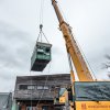 Transportní kontejner s naloženými slonicemi vážil devět tun. Foto Petr Hamerník, Zoo Praha.