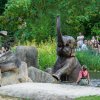 Gulab, Shanti nebo Lakuna. Zájemci se mohou hravou formou seznámit se slony indickými v Zoo Praha. Foto Petr Hamerník, Zoo Praha