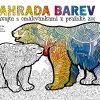 Titulní strana antistresových omalovánek pražské zoo nazvaných Zahrada barev. Zdroj: Zoo Praha