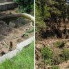An example of a place in Tbilisi Zoo before the floods and after it. Photo Archive and Petr Velenský